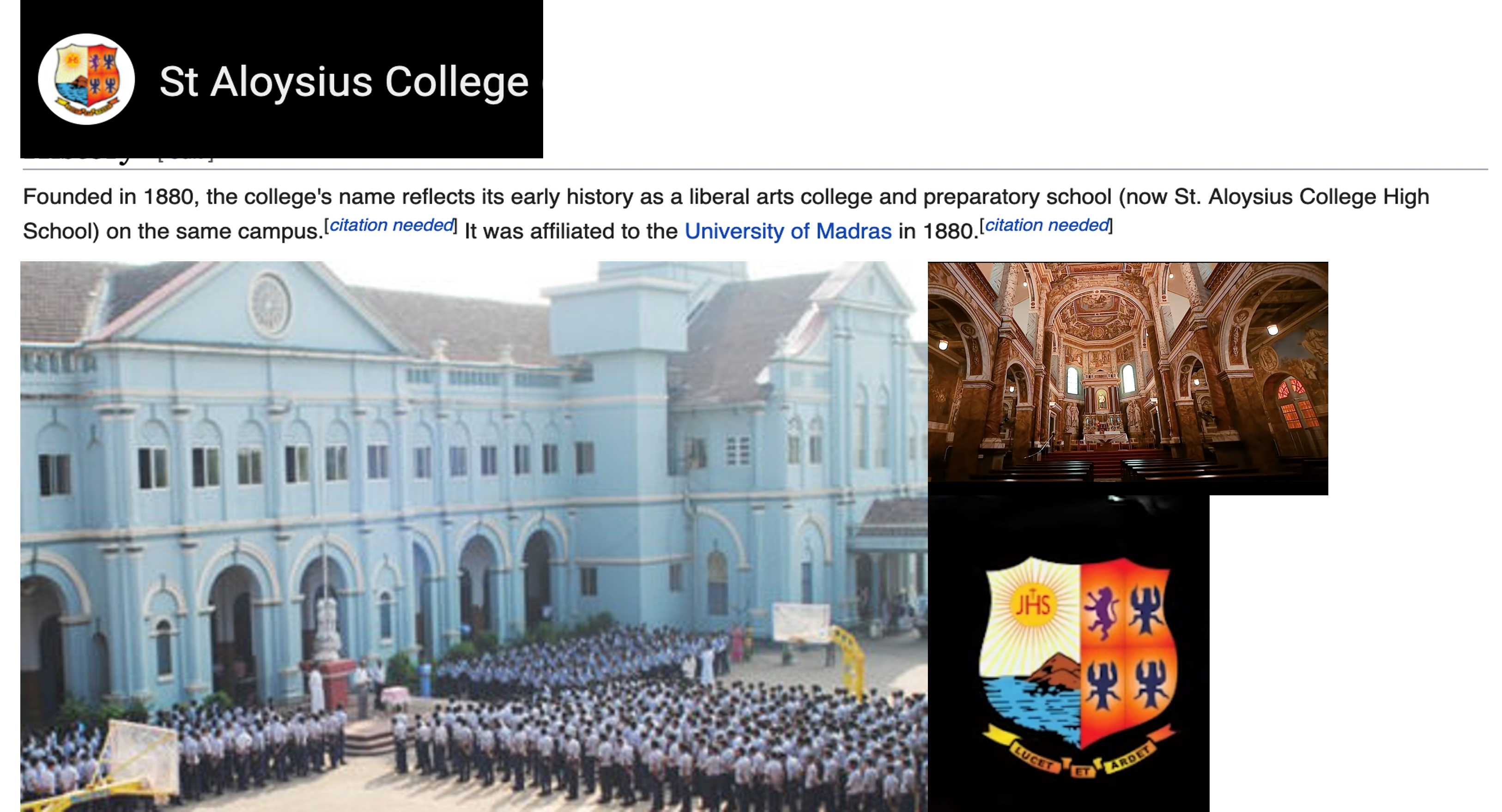 St. Aloysius College Mangalore