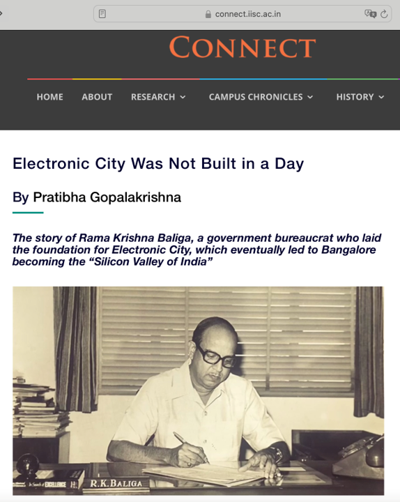 Institute of Science Connect Magazine cover
