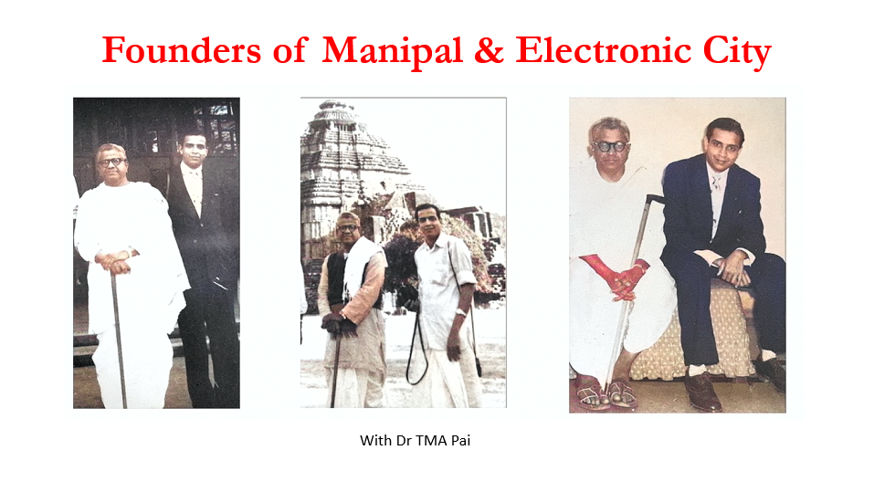 R.K. Baliga with Dr. TMA Pai