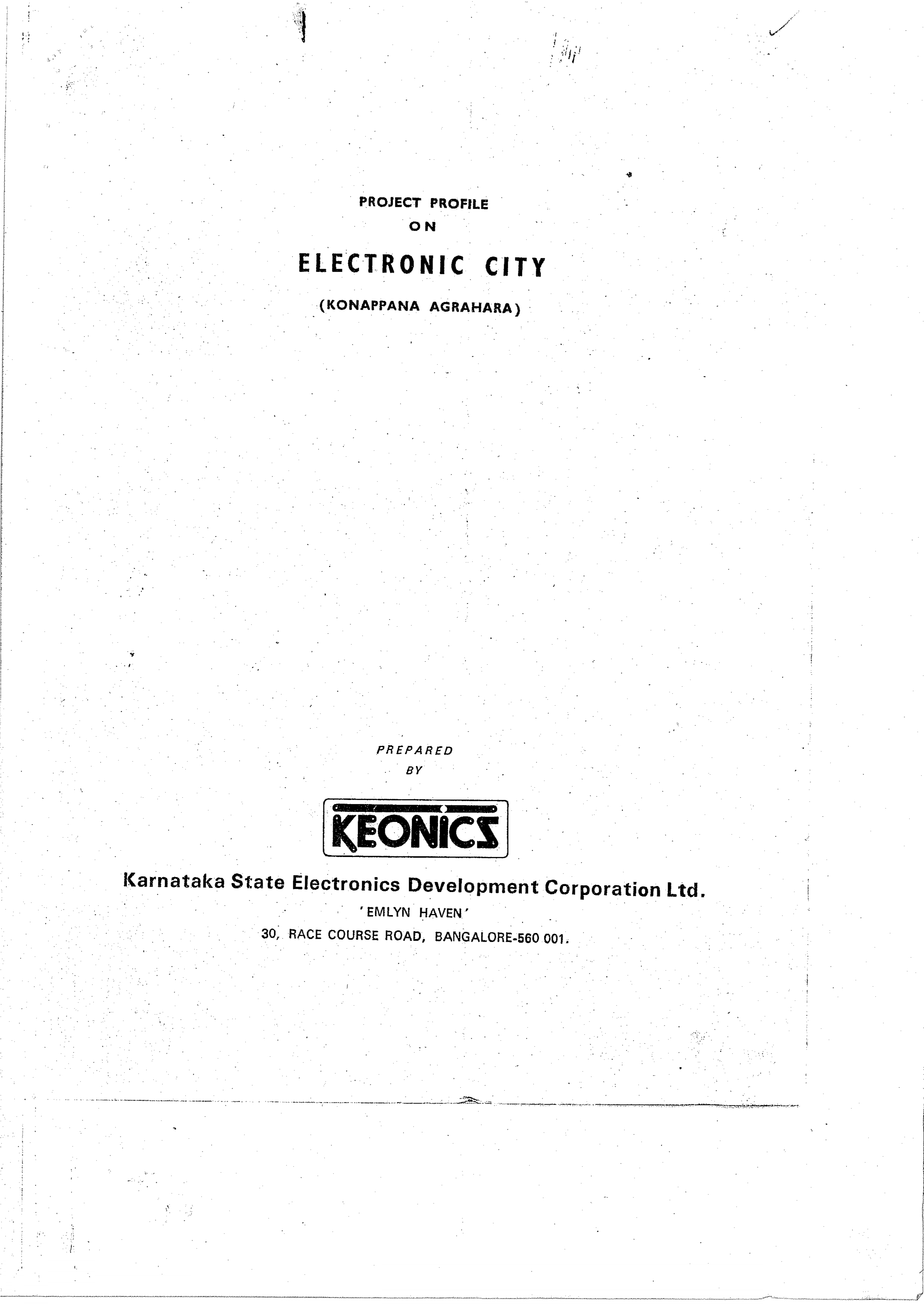Electronic City Proposal - Page 1