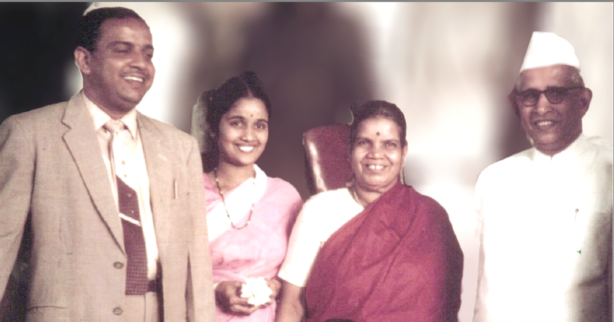 R.K. Baliga with family