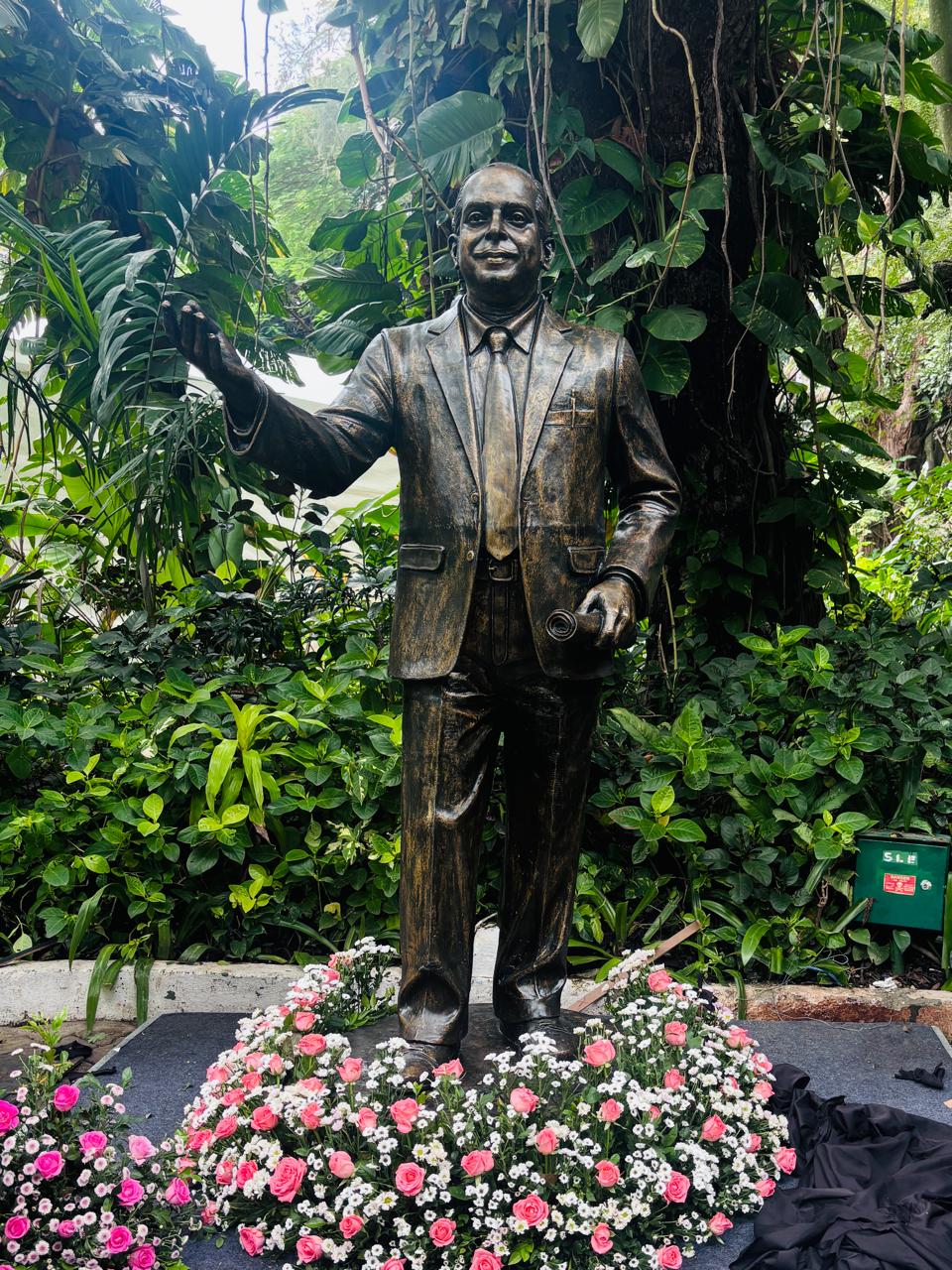 Statue of Sri. R. K. Baliga unveiled during the KEONICS Golden Jubilee celebration